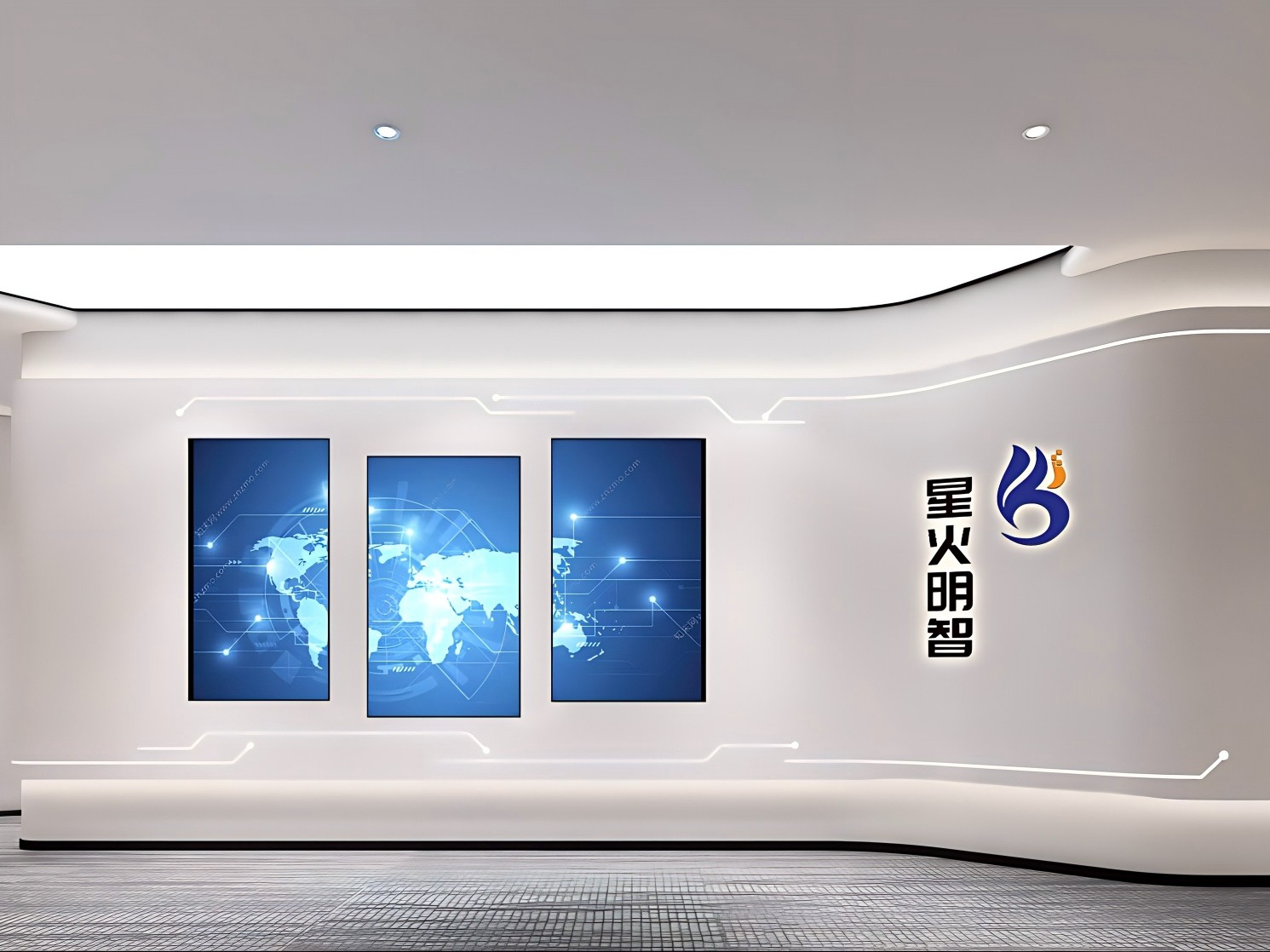 北京星火明智科技办公室装修设计